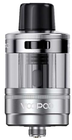VOOPOO Voopoo PNP X POD TANK DTL 5ml - Claromizador depósito plástico compatible con MOD rosca 510 - Atomizador con resistencias Voopoo PNP-X y PNP X Pod Cartridge DTL Sin Tabaco Sin Nicotina (Plata)