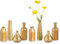 Vase Doré Vase Decoratif Design: Hewory Lot de 8 Vases Bourgeons Petit Vase en Verre, Petit Vase Soliflore Verre Deco Vintage Vase Verre Coloré, Vase Mariage Vase Fleur pour Decoration Table Salon