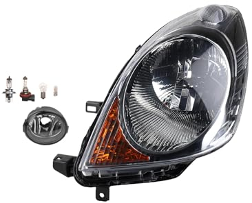 Johns, Scheinwerfer Halogen Front passend für Nissan Note E11 03/2006-12/2008 H4 Links + Nebelscheinwerfer + Leuchtmittel