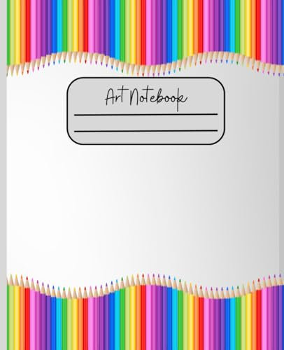 Art Notebook: Colored Pencil Design | 7.5 x 9.25, 123 Pages