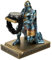 HDMbigmi King's Guard - Espositore per orologi, gioielli, gioielli, bracciali, collane, torri, in resina, porta penne, supporto per cellulare, per ufficio e casa (blu)