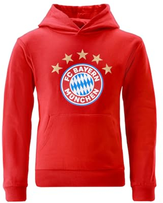 FC Bayern München | Hoodie Essential | Kapuzenpullover | Kinder | Navy oder Rot