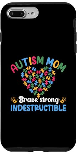 iPhone 7 Plus/8 Plus Autism Mom Brave Strong Indestructible Case