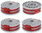 JAMSSOW 4 Bobine de Fil Convient pour Flymo FLY021/513937190,Rechange Coupe Bordure pour Flymo Contour 500 XT,Power Trim 500 XT,Mini Trim Contour XT,Mini Trim Auto St/XT/Plus XT(4 Bobine)