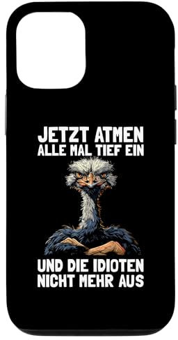 Jetzt Atmen Alle Mal Tief Ein Idioten Aus Spruch Strauß Hülle für iPhone 13