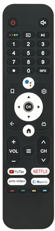 ALLIMITY Mando a Distancia de Voz Compatible con Haier LED TV HTR-U29R HTR-U27E HTR-A27 H65K66UG H32K66UG H43K66UG H50K66UG H55K66UG H58K66UG