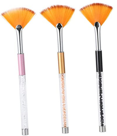 Healvian Nail Art Pen Drill Handle Flat Brush Design Gradient Colors and Material for Women's Nail Art