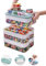 ZPONEED Kids Toys Storage Boxes with Lids for Lego, 3 Layers Stackable Plastic Drawer Organiser, Clear Compartment Craft Container Box for Magnetic Building Blocks Bricks Puzzle Board Craft Case