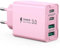 USB C Ladegerät 40W,4 Ports Mehrfach Ladegerät mit USBC und USBA,USBC Schnellladeblock Dual Port PD+QC Wandstecker Multiport Typ C Kompatibel mit iPhone 14/13/12/Pro Max/XS/XR/Samsung/Tablet