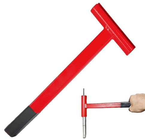 Tuxxjzm Door Hinge Bender Tool, Rubber Long Handle Door Hinge Knuckle Bender, Heavy-Duty Commercial Door Adjuster for 0.134 and 0.180 Specification