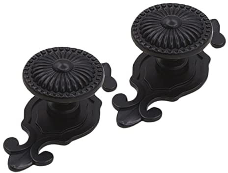 OSALADI 2pcs Retro Single Drawer Knobs Zinc Alloy Cabinet Door Handles for Kitchen Cupboard