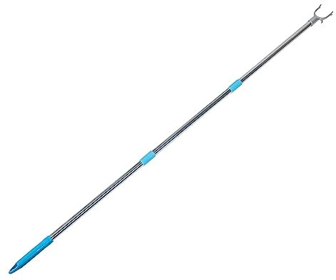 TOGEVAL Barra De Ropa Extensible Inoxidable Diseño De Empalme Para Secado De Ropa Exterior Para Uso Doméstico Color Azul Degradado Total