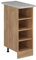 Vicco Küchenregal R-Line, offener Küchenschrank, Goldkraft Eiche, 30 cm, AP Marmor