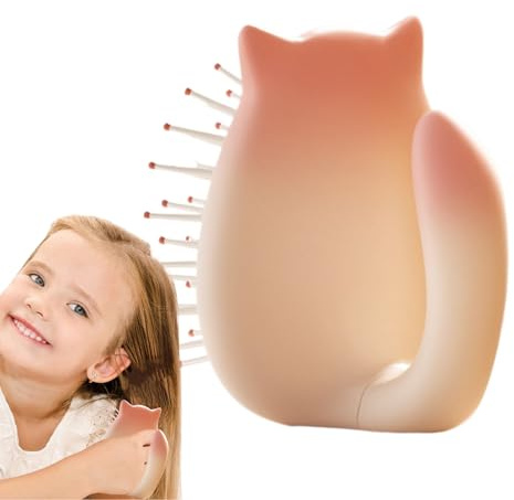 Haarbürste, Haarbürste, Entwirrungspaddel, Entwirrungspad, tragbar, Entwirrungsbürste, antistatische Haarbürste für natürliches Haar, lockig, D