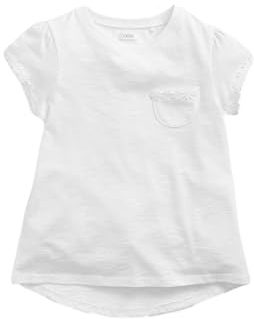 NEXT Mädchen T-Shirt mit Blümchentasche Weiß 116-