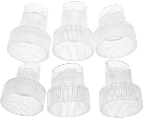 BESPORTBLE 6pièces Lot de Embouts pour Appareil Hydrothérapie Faciale à Oxygène de Rechange pour Têtes de Nettoyage et Aspiration du Visage