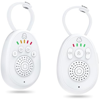 Yinhing Sprach-Gegensprechanlage für, Kabelloses Babyphone mit 5 Schlafliedern und LED-Anzeige, Zwei-Wege-Kommunikation mit Großer Reichweite von 1000 Fuß, Wiederaufladbarer Akku