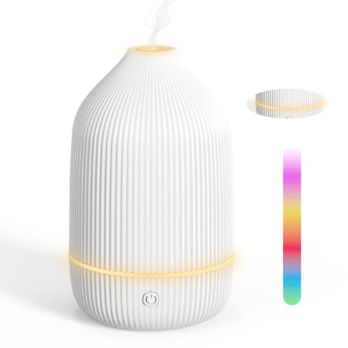 SZO Essential Oil Aroma Diffuser 100ml Ultrasonic Quiet Humidifier Gift | Ultrasonic aromatherapy diffuser, 100ml, 5hr run time, 7-colour LED, covers 40 sqm, quiet, auto shut-off, USB powered