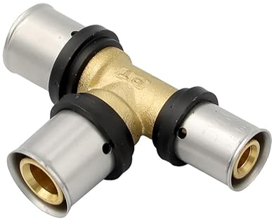 Pipetec Pressfitting T Stück 20x20x16 mm TH Kontur Verbundrohr, DVGW, TH-Profil