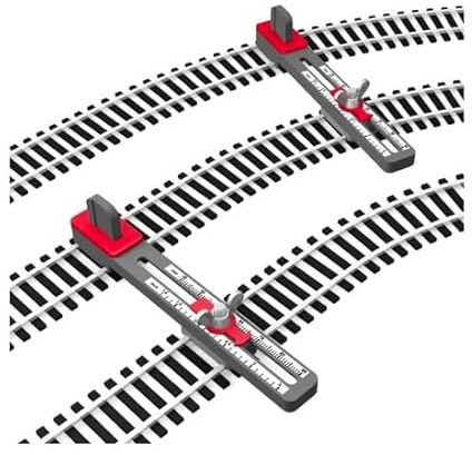 Proses PT-H0-01 Abstandhalter einstellbar für Gleise Spur H0 HO 1:87 zum gleichmäßigen Verlegen von Gleisen Schienen Adjustable Track Tool