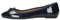 Fitters Footwear That Fits Donne Ballerine Fiona Sintetico Ballerine in Vernice con Fiocco (43 EU, Blu Scuro)