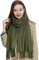 DonDon Schal Damen Winter Wollschal Winterschal warm weich 185 x 65 cm dunkelgrün