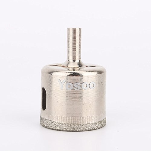 Fresa Diamantata 35mm a Tazza di Vetro Diamante Seghe a Tazza Punte Trapano Diamantata per Praticare Fori su Vetro Marmo Piastrelle Granito Ceramica