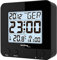 Technoline WT 235 Funkwecker mit Touchsensor, 8 x 2.5 x 8 cm (schwarz mit Batterien)
