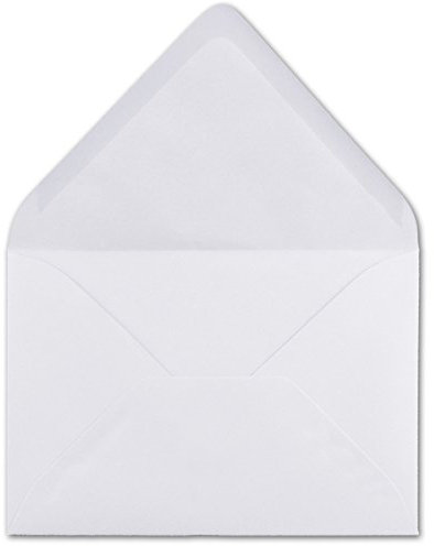 25 DIN C5 Briefumschläge hoch-weiss - 22,0 x 15,4 cm - 120 g/m² Nassklebung Post-Umschläge ohne Fenster ideal für Weihnachten Grußkarten Einladungen von Ihrem Glüxx-Agent