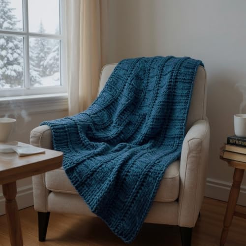 Zucchi Plaid Artikel KNITT Variante OTTANIO Größe 130 x 170 cm