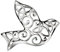 Iona Abbey's Dove Anstecknadel - keltisch inspirierte Taube aus Sterling Silber