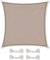 CelinaSun Sonnensegel wasserdicht PES Quadrat 3,6x3,6m Taupe UPF 50+ Premium Sonnenschutz inkl Befestigungsseile
