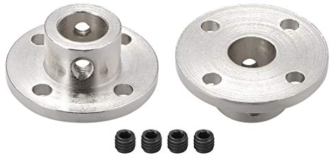 sourcing map 2 Stück Flanschkupplung Motorführung Wellenkupplung Motoranschluss 10mm Innendurchm. H13*D16 Starre für DIY Teile Silber Ton