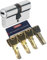 ABUS XP20S Doppelzylinder Länge (a/b) 30/70mm (c=100mm) mit Sicherungskarte und 8 Schlüssel mit Design-Clip, Not-u. Gefahrenfunktion und SKG** Bohrschutz