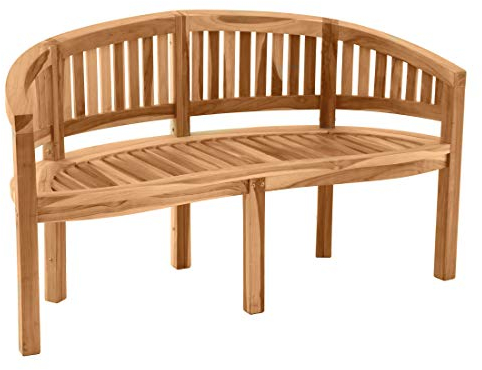 Möbilia® halbrunde Gartenbank, 3-Sitzer - (11020015)
