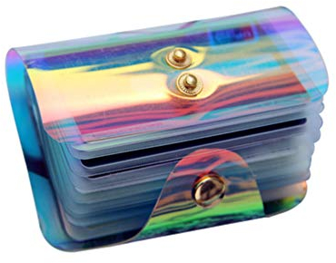 Lurrose Porte-Monnaie holographique Tendance pour Homme et Femme