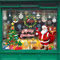 TOMEEK 4 Bögen Weihnachtsfenster Aufkleber Weihnachtsmann Schneeflocke Fensterdekoration Wiederverwendbarer statisch haftender PVC-Aufkleber für Weihnachtsfeiern, Neujahr und DIY-Dekorationen