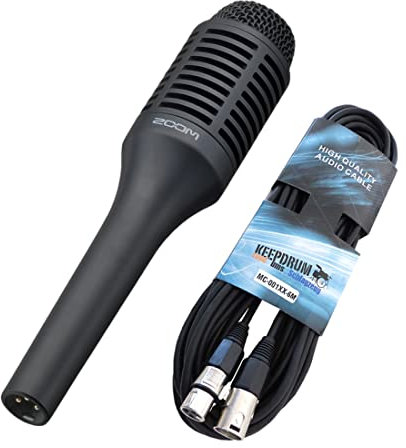 Zoom SGV-6 Gesangsmikrofon für Zoom V3 und V6 + keepdrum XLR Kabel