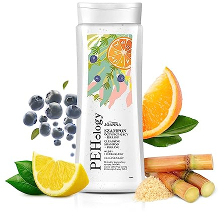 JOANNA PEHology Haarshampoo für Haarpflege 300ml - Tiefenreinigungsshampoo für Trockenes Haar - Haare und Kopfhaut Peeling Shampoo