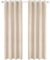 Ystyle Tende per Interni in Velluto 2 Pezzi, 140x280cm, Tende Oscuranti Camera da Letto Moderne con Occhielli, Tenda Termica Isolante Freddo per Soggiorno Salotto Cameretta, Beige Bianco