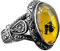 Ringpakete für Damen Vintage Große Oval Naturstein Ringe Herren Vintage Intarsien Gelb Rot Zirkon Ant Ringe Damen Eheringe Modekreativer, leichter, verstellbarer Persönlichkeitsring für (Yellow, 11)