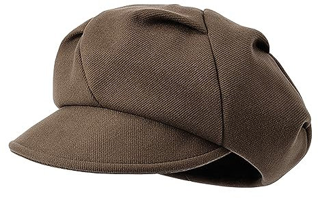 WANYIG Winter Baskenmütze Damen Französische Vintage Schirmmütze Ballonmütze Wintermütze Barett Cap Malerhut Eindicken 56-60cm (Kaffee)