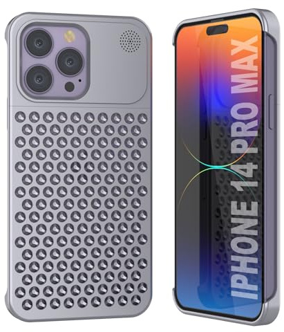 Punkcase Fortifier Extreme Series Schutzhülle aus Aluminiumlegierung für iPhone 14 Pro Max, ultra-langlebige und leichte Metallabdeckung mit Aromatherapie-Funktion für iPhone 14 Pro Max (6,7 Zoll)