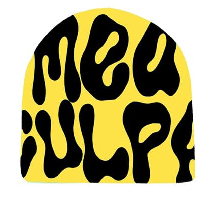 SENMAY Beanie für Damen und Herren MEA Culpa Y2K Knit Beanies Warme Wintermütze, Ein Gelb, Einheitsgr��e