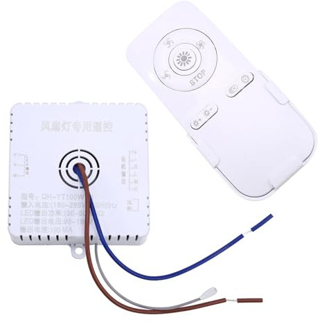 Netoches Deckenventilator für Schlafzimmer, Fernbedienung, 100 W, Empfangssteuerung, Treiber, Ventilator, Lichtzubehör, 30-50 W X 2