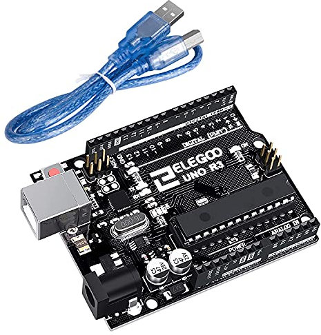ELEGOO UNO R3 Mikrocontroller Board Hauptplatine mit USB-Kabel Kompatibel mit Arduino Entwicklungsumgebung