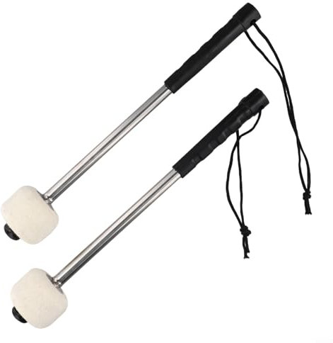 Schlankes Design Percussion Tools Ergonomisch geformtes Paar Bassdrum-Schlägel mit starken Griffen