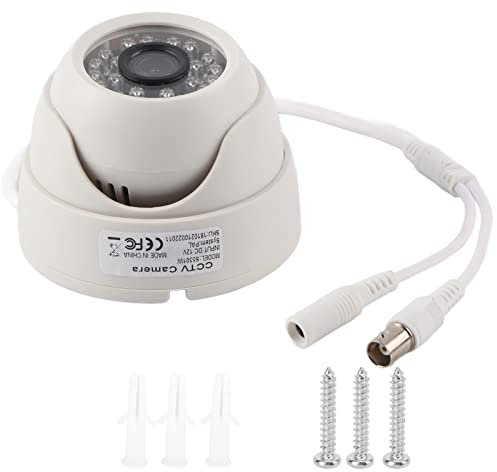 1080P HD Dome Surveillance Camera, Outdoor Security Camera with Infrared, 4-in-1 Analog TV Camera, 3.6mm Lens, Compatible with AHD, TVI, CVI, CVBS Systems (PAL)