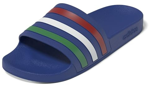 adidas Unisex Adilette Aqua Slides, bold blue/green/ftwr white, 38 EU