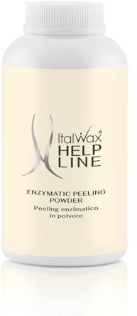 Italwax Help Line Enzymatic Peeling Powder 90 g – Sanftes Gesichtspeeling mit Papain und Bromelain – Hautpflege vor dem Wachsen – Für professionelle und private Anwendung